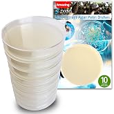 Malt Extract Agar Plates - Evviva Sciences - Great for Mushrooms, Molds, Fungus - 10 Prepoured MEA Petri Dishes - Also Great for Science Fair Projects!