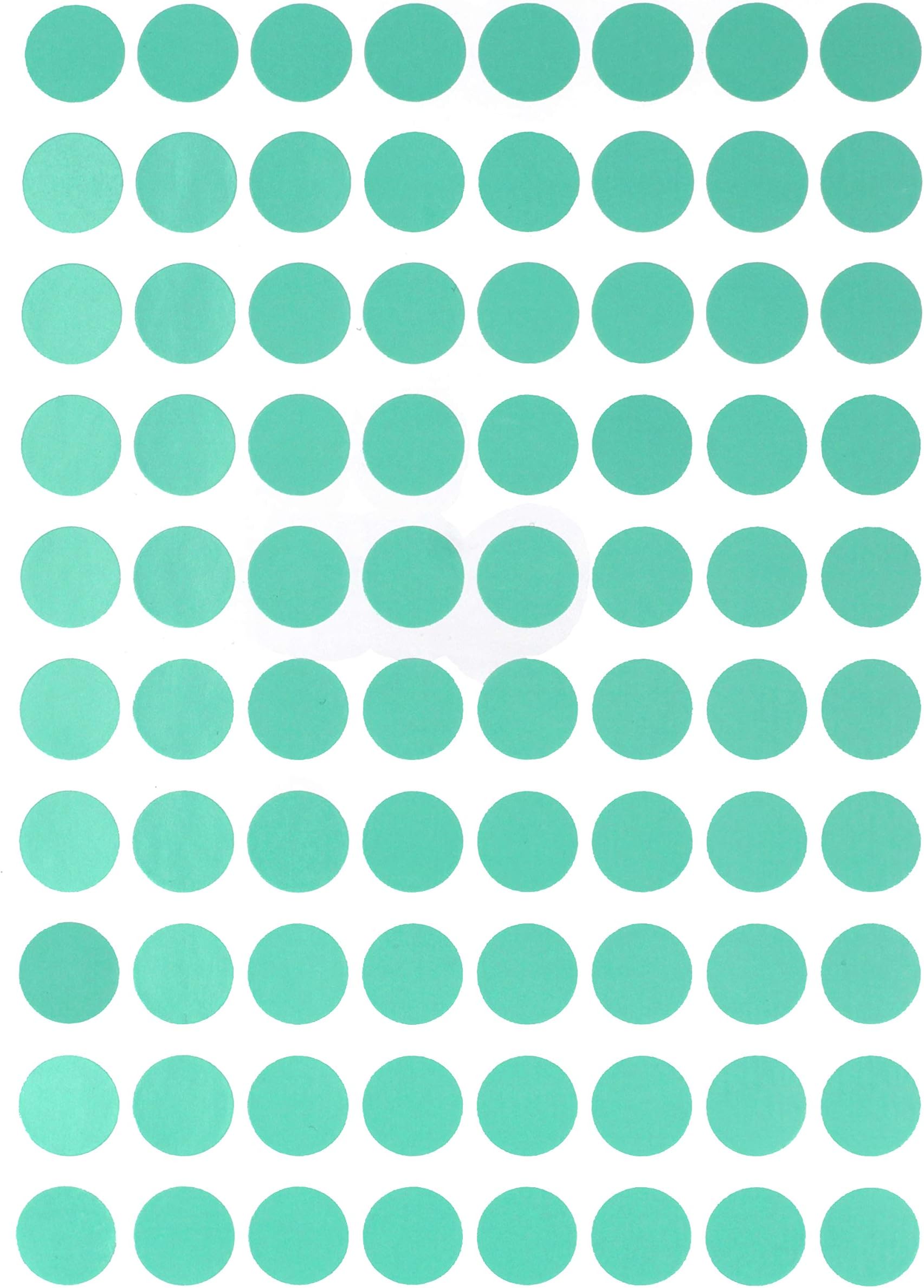 Royal Green(13MM) Pastel Green Color Coding Labels for Inventory and Labeling 1.3 CM Circle Dot Stickers 1200 Pack