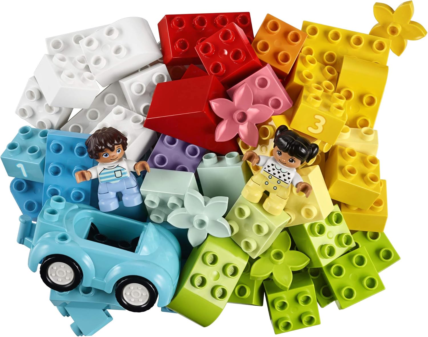 LEGO DUPLO Classic Brick Box 10913 First Set with Storage Box, Great Educational Toy for Toddlers 18 Months and up, New 2020 (65 Pieces): Toys & Games