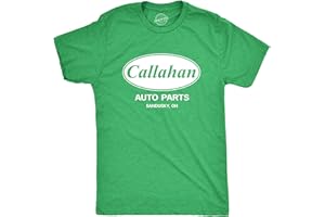 CRAZY DOG T-SHIRTS Crazy Dog Mens Callahan Auto Parts T Shirt Funny Graphic Novelty Tee