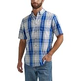 Wrangler Authentics Men's Short Sleeve Classic Plaid Shirt