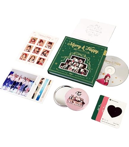 Amazon.com: TWICE 1st Repackage Album - Merry & Happy [ MERRY Ver