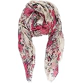MELIFLUOS DESIGNED IN SPAIN Scarf for Women Lightweight Floral Flower Scarves for Summer Fall Shawl Wrap