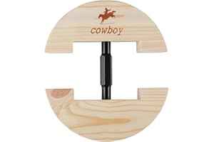 COWBOY Hat Stretcher, Small Sizes , 6-1/2" & 7-1/2"(Small, Black)