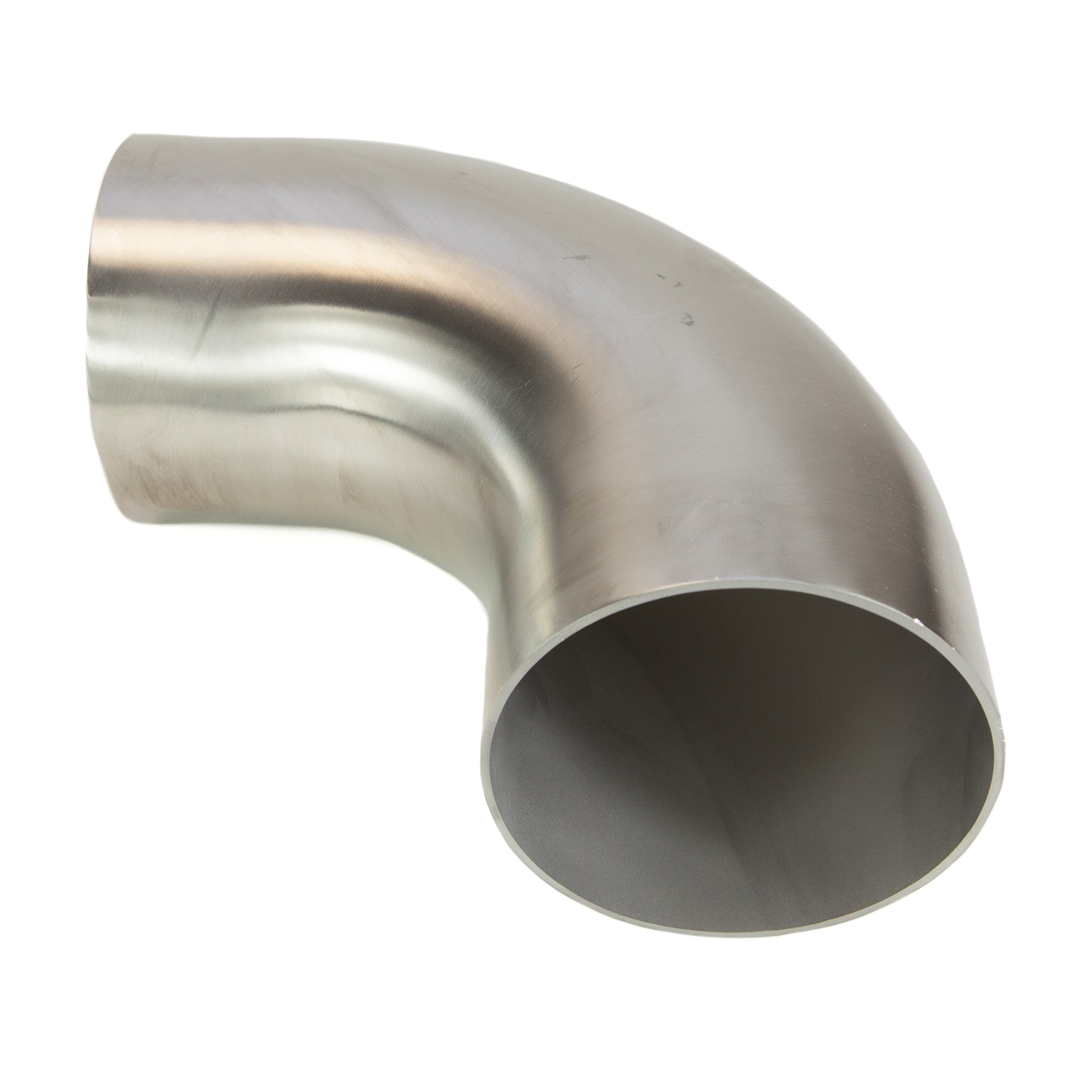 Ramair Filters EX304-63-1D-90 90 Degree Mandrel 1D 304 Stainless Steel Exhaust Bend Pipe Tube, 63 mm