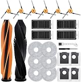 Fixbetter L60 Replacement Accessory Set for Dreame L60 Ultra/L60 Pro Ultra/L60 Ultra PE Robot Vacuum Cleaner Spare Parts. 2 Main Brush, 4 Hepa Filter, 6 Wiper Pad, 6 Side Brushes, 4 Dust Bags, 1 Brush