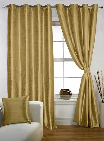 Lushomes Polyester Eyelet Home Dcor Living Room Solid Door Set Of