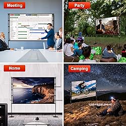 Upgrade Projector Screen Heavy-Duty Stand 120 inch