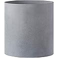 FaithLand Plant Pot 12 inch - Perfectly Fits Mid-Century Modern Plant Stand - Drainage Plug - Gray Planter Pot