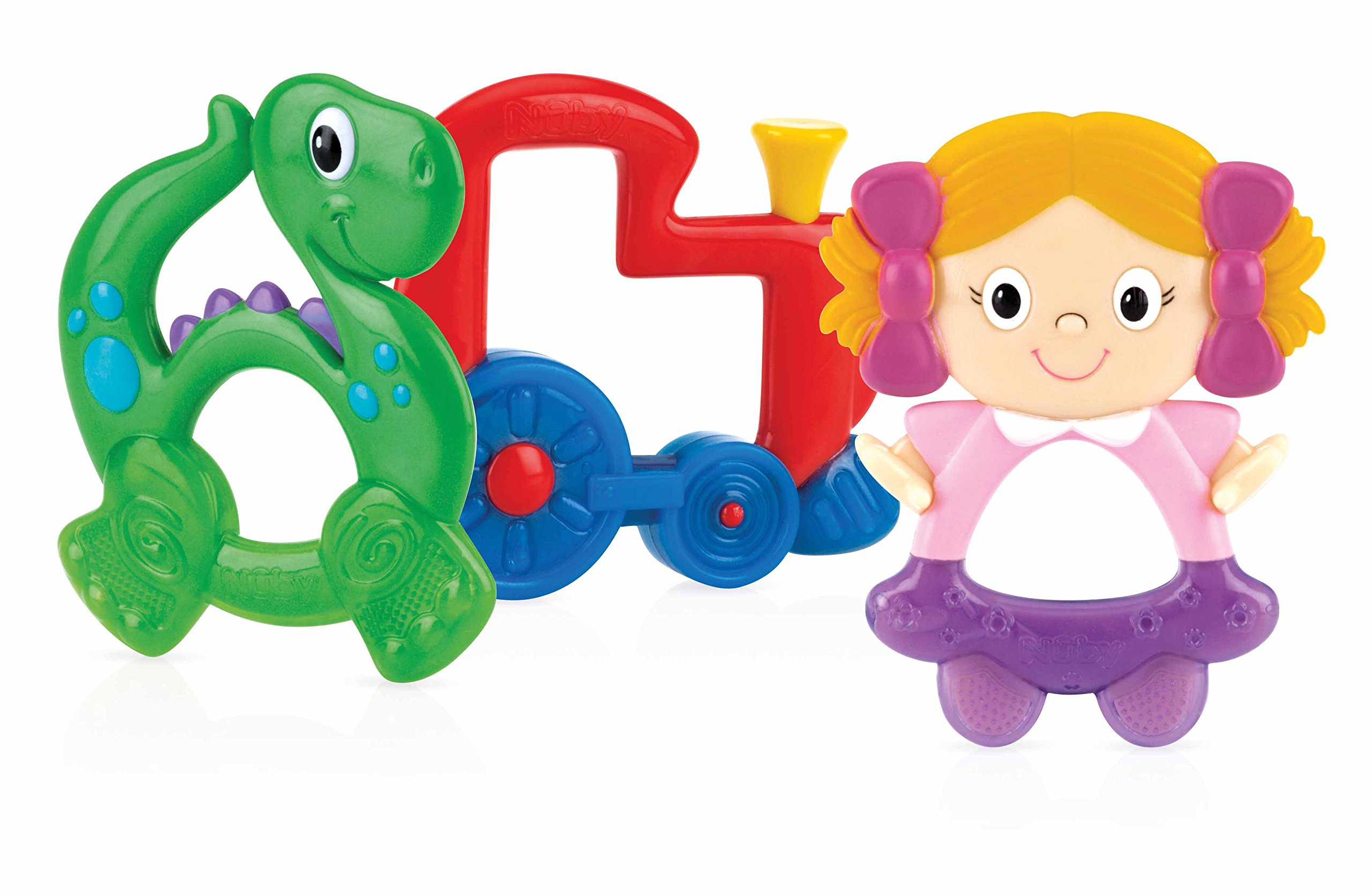 Nuby Hard & Soft teether, Multi-Coloured, 006618