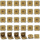 30 juegos de botones magnéticos a presión, botón de bronce de 0.555 pulgadas para ropa, bolsos, bolsos, broches de costura pa