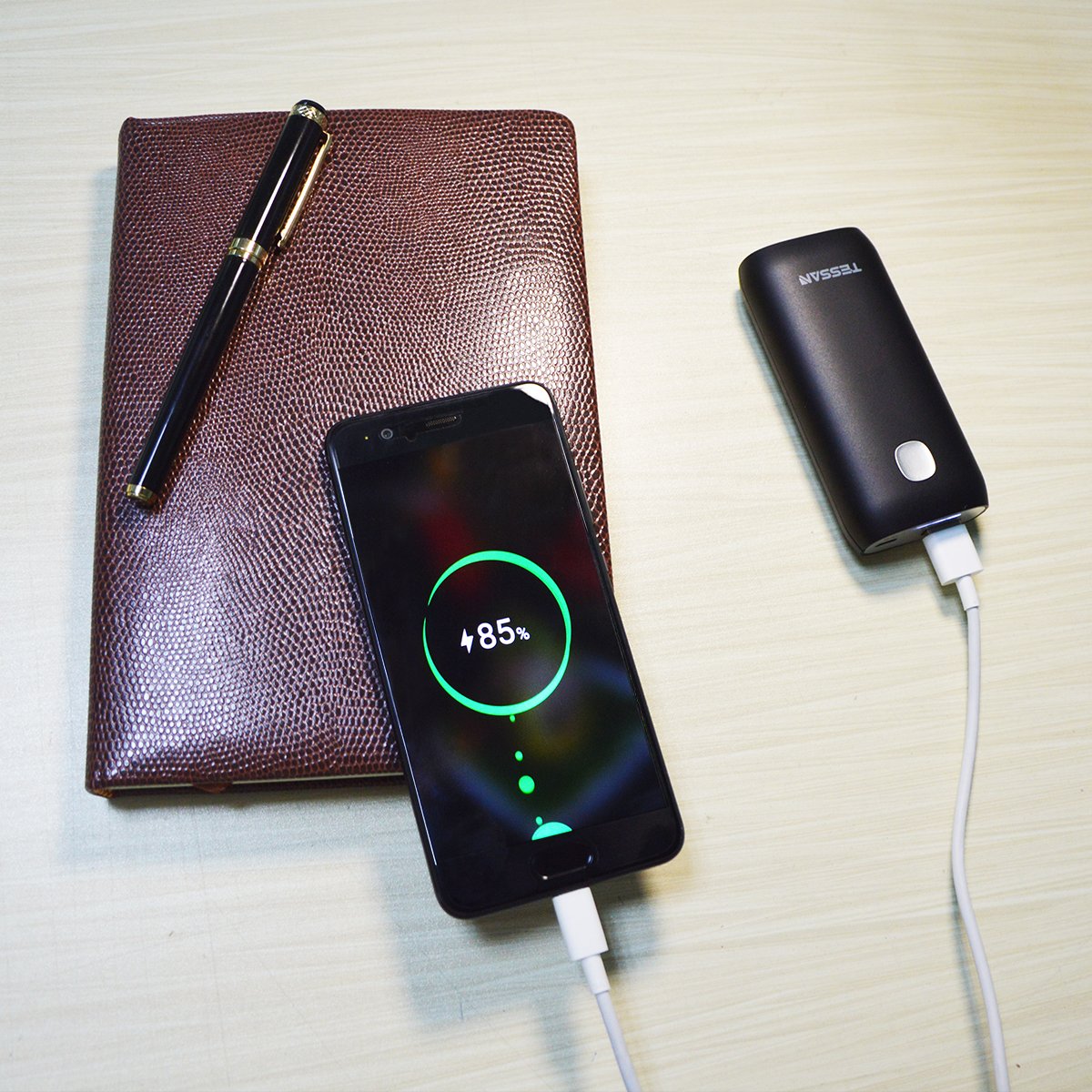 Externer Akku Power Bank Power Pack Ladegerät 5200mAh Tragbar Handy Ladegerät für iPhone X 8 8Plus 7 6s 6Plus, iPad, Samsung Galaxy und weitere Smartphones