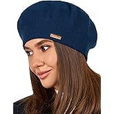 niceacsrise Beret - Warm Lined Wool Angora Knit Berets - French Paris Hat for Women