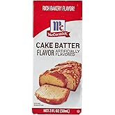McCormick Cake Batter Flavor, 2 fl oz | Cake Batter baking flavoring for cookies, cupcakes, birthday cake, vanilla frosting, prepared cake mix