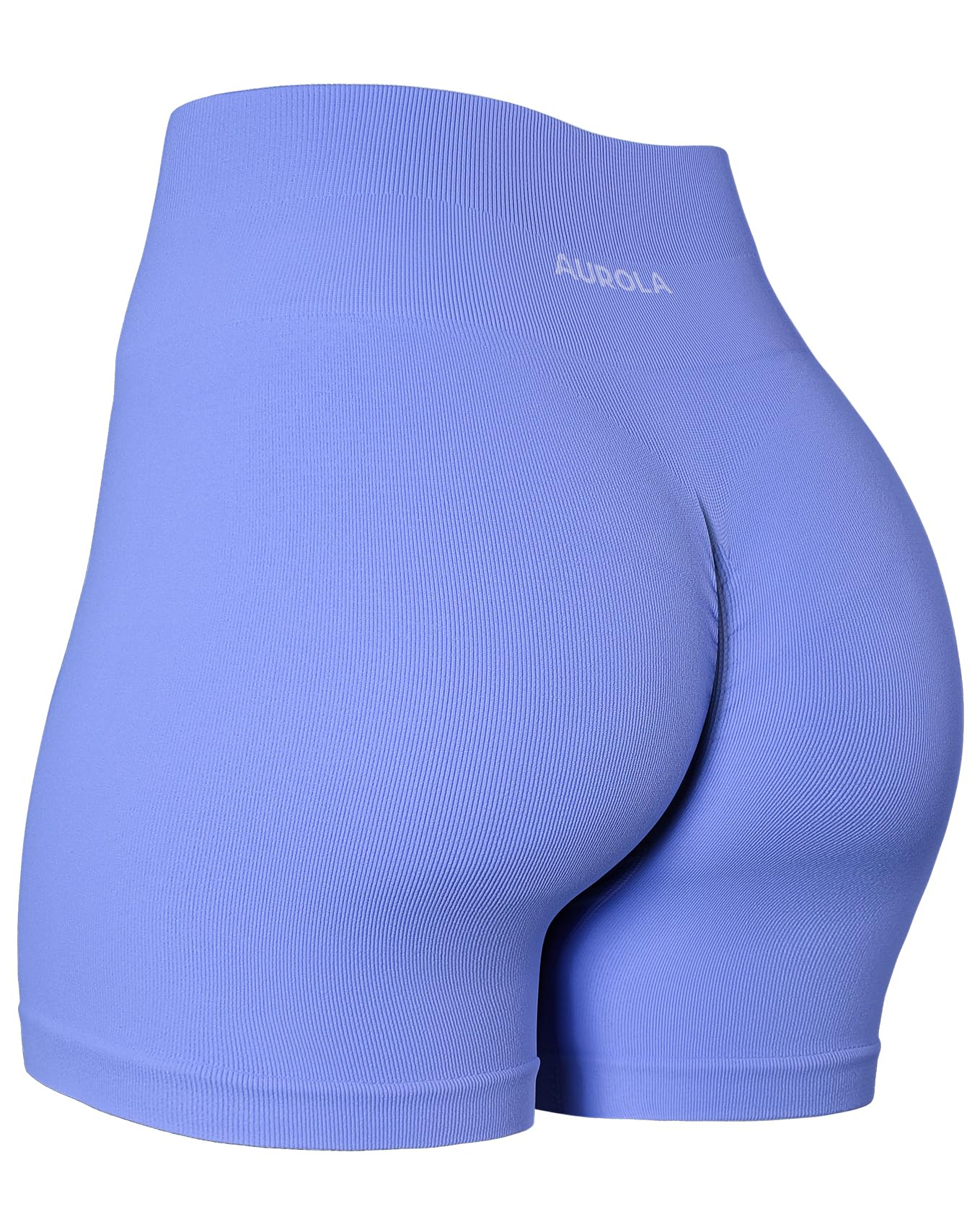 Photo 1 of AUROLA Power Scrunch Butt Workout Shorts for Women Seamless Gym Shorts High Waist Tummy Control Yoga Biker Shorts,Jacaranda,S
