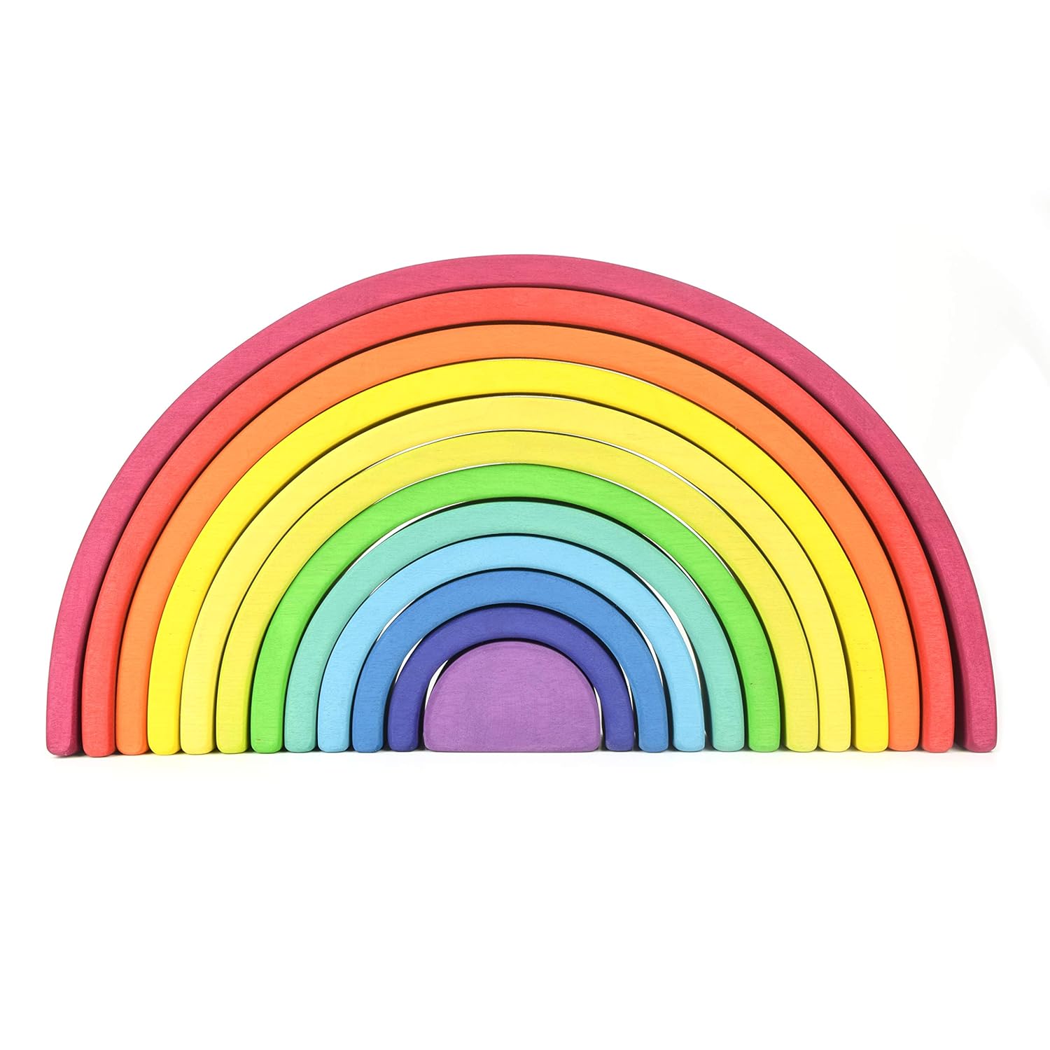 pastel wooden rainbow