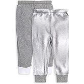 Burt's Bees Baby unisex-baby Knit Jogger Pants, Baby Sweatpants, 100% Organic Cotton Infant Bottoms