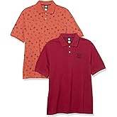 Amazon Essentials Disney | Marvel | Star Wars Men's Regular-Fit Cotton Pique Polo Shirt, Pack of 2