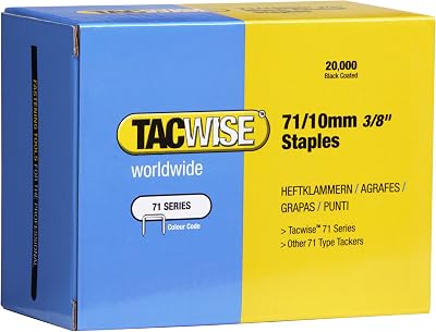 Tacwise 0369 Type 71 10 mm Galvanised Upholstery Staples Pack