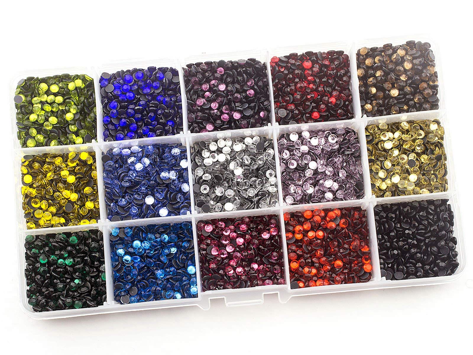 Summer-Ray SS16 4mm Assorted Colour Hot Fix Rhinestones in Storage Box