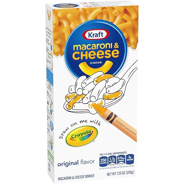 KRAFT ORIGINAL FLAVOR MACARONI AND CHEESE MEAL (7.25 OZ BOX