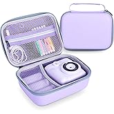 Phetium Kids Instant Print Camera Case Compatible with ETIKEZ/ESOXOFFORE/Cimizi/DUDUDRAGON/Dylanto Instant Cameras for Kids, Storage Organizer Bag for Refill Print Paper Rolls(Box Only)-Purple