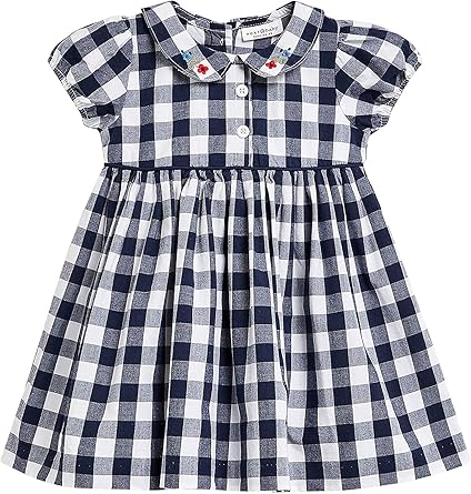 Next Bebe Fille Robe De Bal A Carreaux Vichy Bleu Marine 1 5 2 Ans Amazon Fr Vetements Et Accessoires