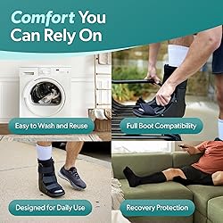 BraceAbility Walking Boot Sock Liners