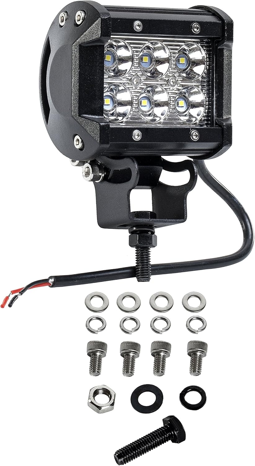 Cutequeen 4 X 18w 1800 Lumens LED Spot Light for Off-Road SUV Boat 4x4 Lamp Tractor Marine Off-Road Lighting Rv ATV(Pack of 4): Automotive