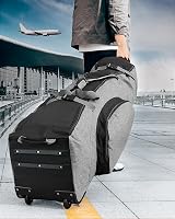 OutdoorMaster Padded Golf Travel Bag with Reinforced Wheels 900D Oxford view 2