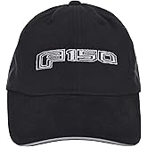 Checkered Flag Men's F150 Cap an Adjustable Solid Black Fabric Hat