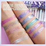 LANGMANNI 10 Pcs Liquid Glitter Eyeshadow Set Matte Pressed Pigmented Palette view 3