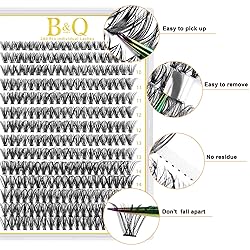 B&Qaugen Lash Clusters 40D-C-9-16MIX Individual