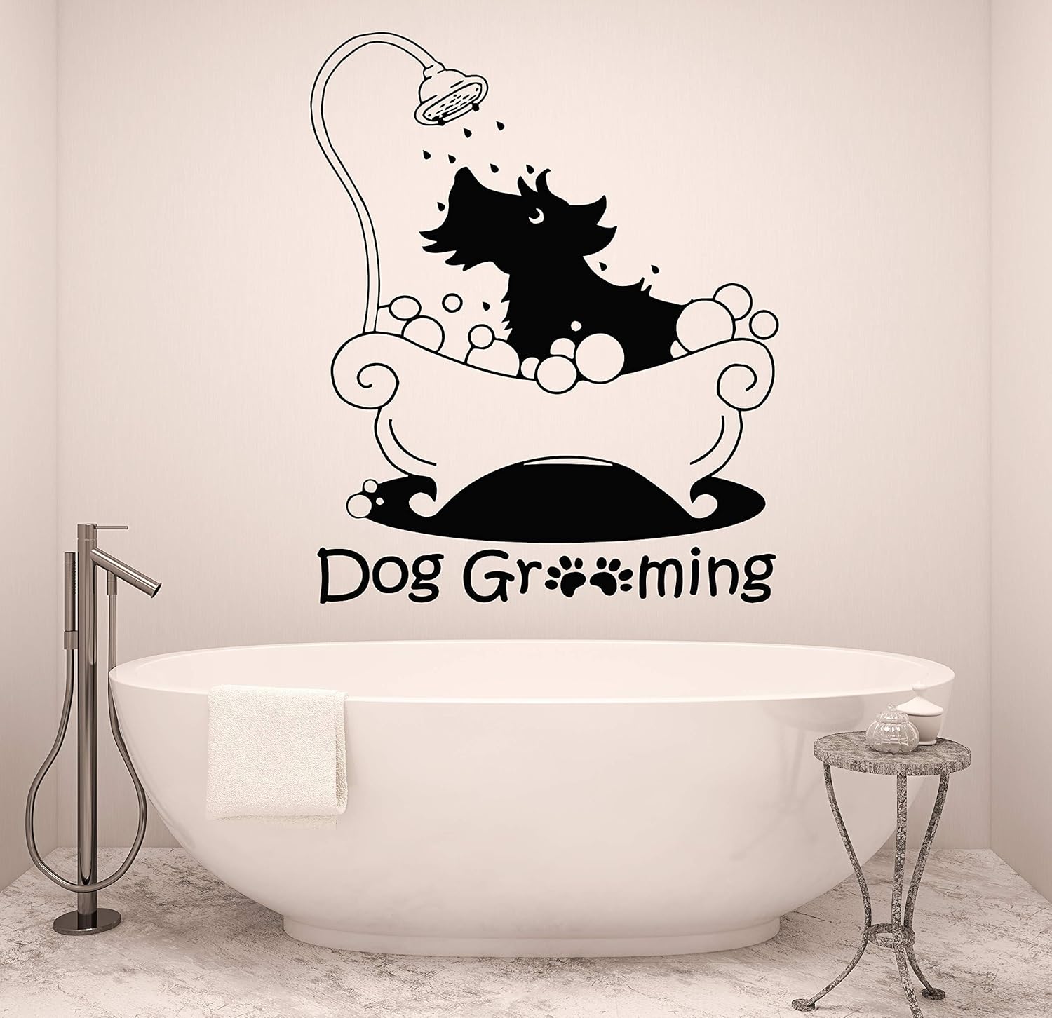 Dog Grooming Wall Decal Pet Grooming Salon Decals Vinyl