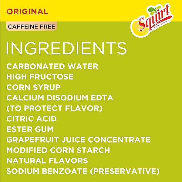 SQUIRT SODA, GRAPEFRUIT, 12 FL OZ CANS, 12 PACK
