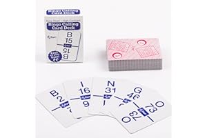 REGAL GAMES Regal Bingo Calling Cards Deck Reusable - Bingo Games for Family - 75 Standard Playing Cards (B1 - O75)