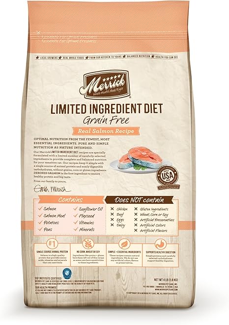 merrick grain free salmon dog food