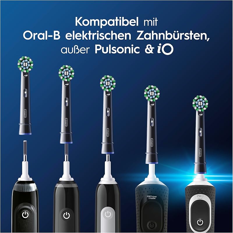 Aufsteckbürsten PRO CrossAction, Schwarz, 12 Stück