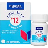 Hyland's Cell Salt #12 Silicea 6X for Acne, Blackheads, Hair &amp; Nails, 100ct