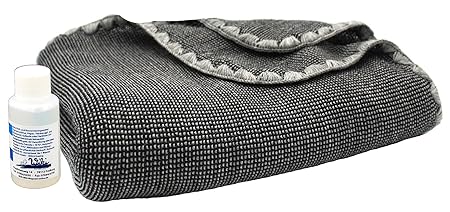 Disana Melange-Babydecke 80 x 100 cm aus Merino-Schurwolle kbT, anthrazit/grau melange inkl. Feinwaschmittel Wiki