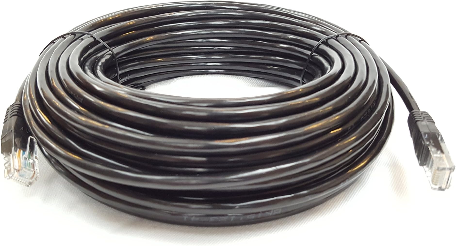 Cable Sourcing - 131 ft (40m) CAT5e Cable, Outdoor External Ethernet Cable, 100% Solid Copper, Network Cable, LAN, Router, WiFi 6, CCTV, 1000mb (Gigabit), RJ45 Plugs