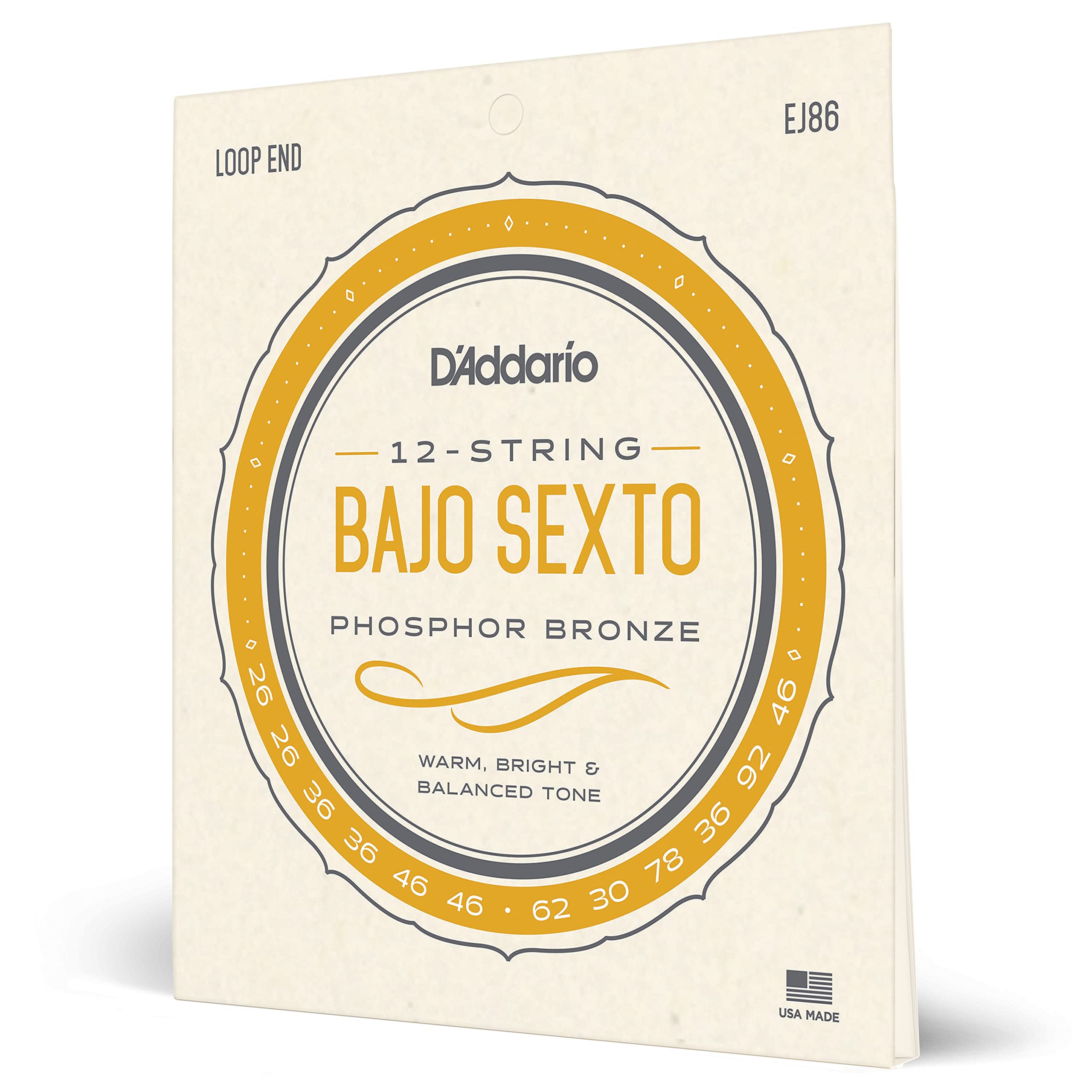 D'Addario EJ86 Bajo Sexto Strings