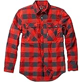 TRUEWERK Men's Tech Flannel - Durable Work Shirt with Snap Buttons