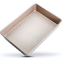 Nonstick Rectangle Cake Pan - 9x13 Baking Pan - Perfect Rectangular Cake Pan For Brownies, Cakes, Casseroles - Durable…