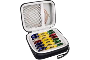 PAIYULE Guitar Pick Holder Case for Fender/for Dunlop/for D'Addario/for Jim Dunlop/for ChromaCast/for UNLP MUSICAL INSTRUMENT Guitar Accessories, All Size Picks Storage Pouch Box-Bag Only-balck