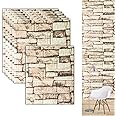 40PCS 3D Wall Panels Peel and Stick Wall Tiles,Brick Wallpaper Peel and Stick,3D Wallpaper,Wall Panels for Interior Wall Decor,Bedroom,Living Room,Kitchen,Self-Adhesive (Rock White)