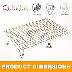 2-Pack Cooling Racks for Cooking and Baking - 10" x