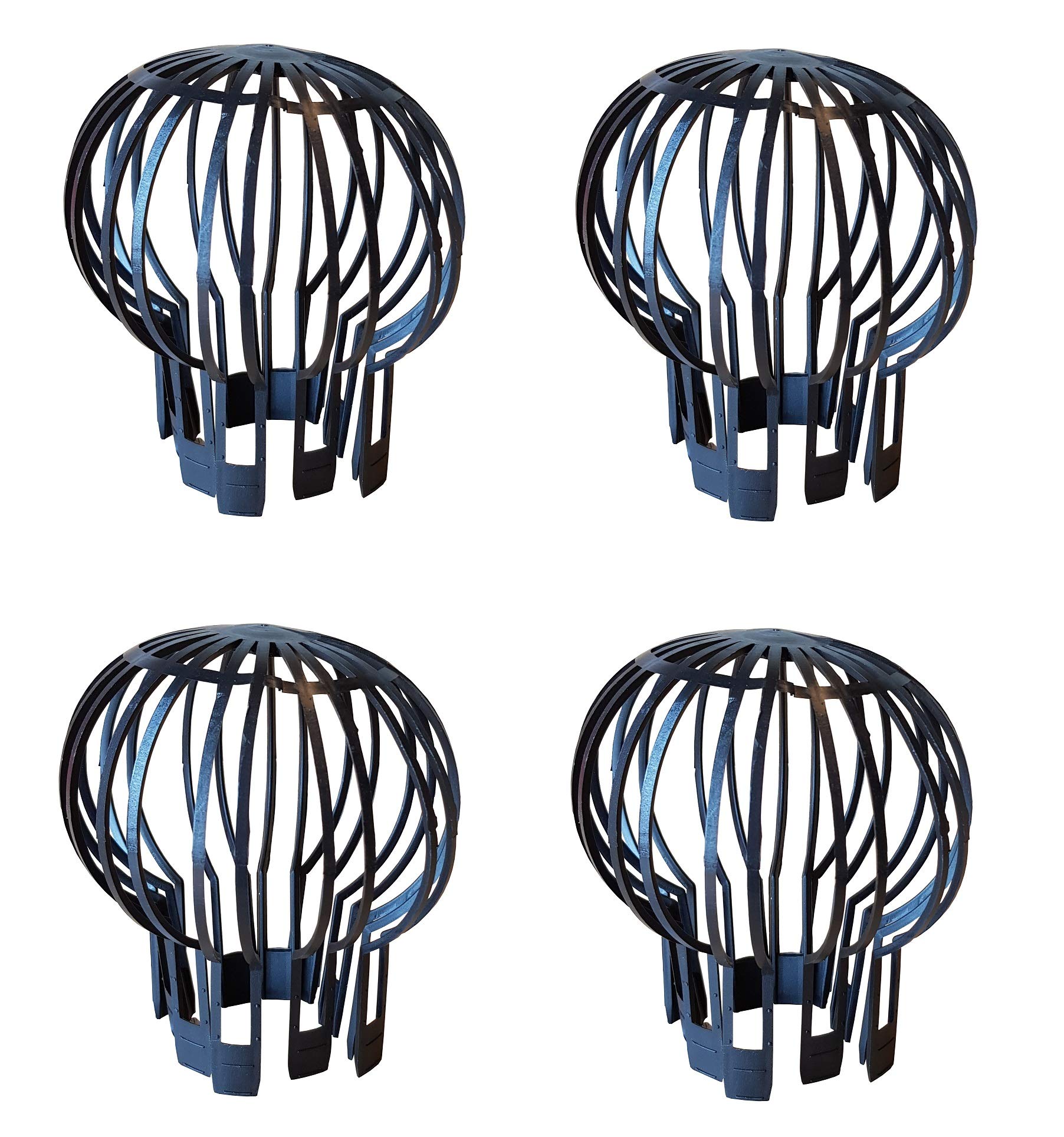 Set of 4 Downpipe Protection Gutter Catch Gutter Protection Cap Approx. Top Diameter: 13.2 at Bottom: 8.5 cm; Height 14.5 cm.