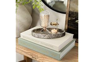 1DOT2 Aesthetic Decorative Books -Set of 2 Minimalist Linen Hardcover Faux/Fake Books for Coffee Table Home Decor Living Room Decoration, Photo Storage or as a Keepsake Box(Sage-beige-artist)