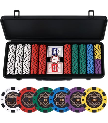 Amazon.com: Casino Style Texas Hold'em Poker Set : Toys & Games